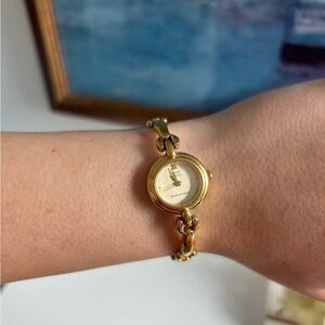 Vintage Anne Klein Gold Bracelet Watch